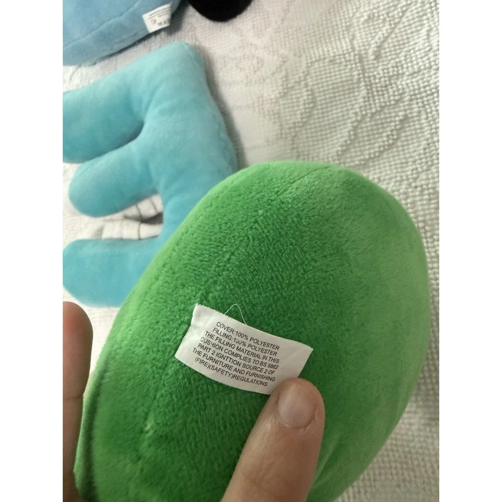Alphabet Lore Plush Set B E F D‎ Stuffed Animal Toy Letters Blue Green Black